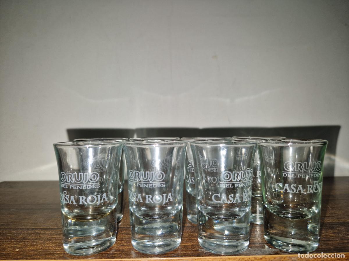 Segunda mano: 8 BONITAS COPAS DE SHOT. CASA ROJA. - Foto 1