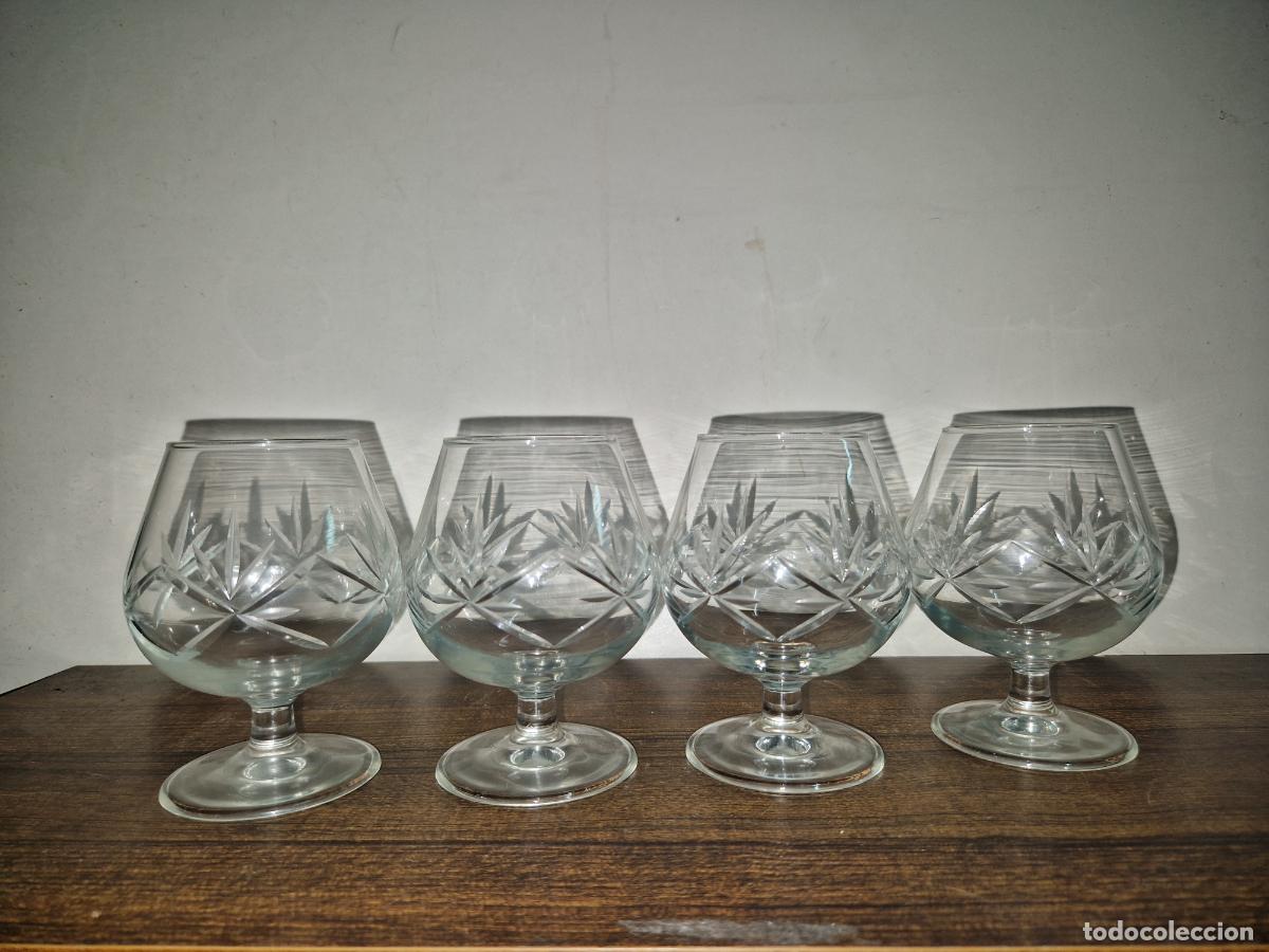 Segunda mano: 4 BONITAS COPAS DE CRISTAL. MEDIDA 11*5CM - Foto 1
