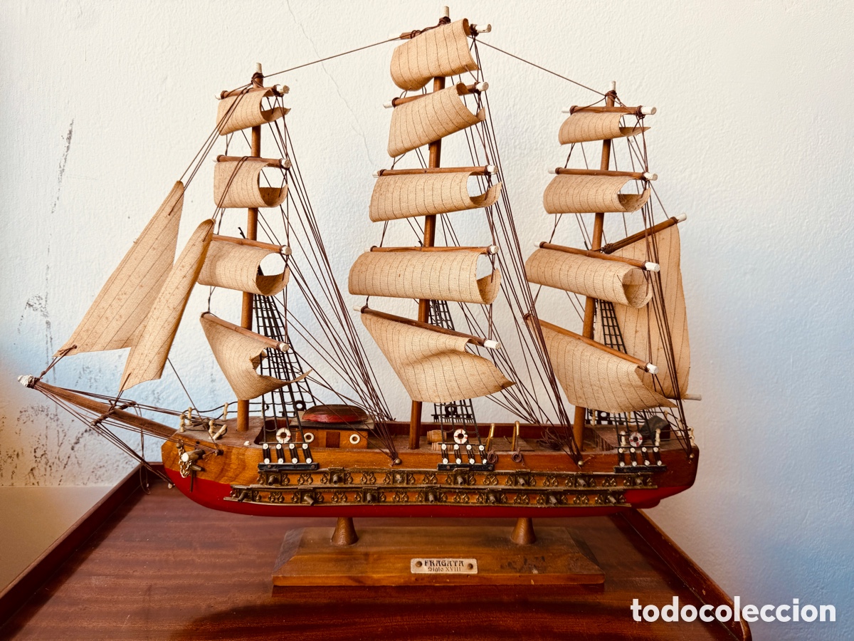 Segunda mano: Maqueta barco fragata XVIII - Foto 13