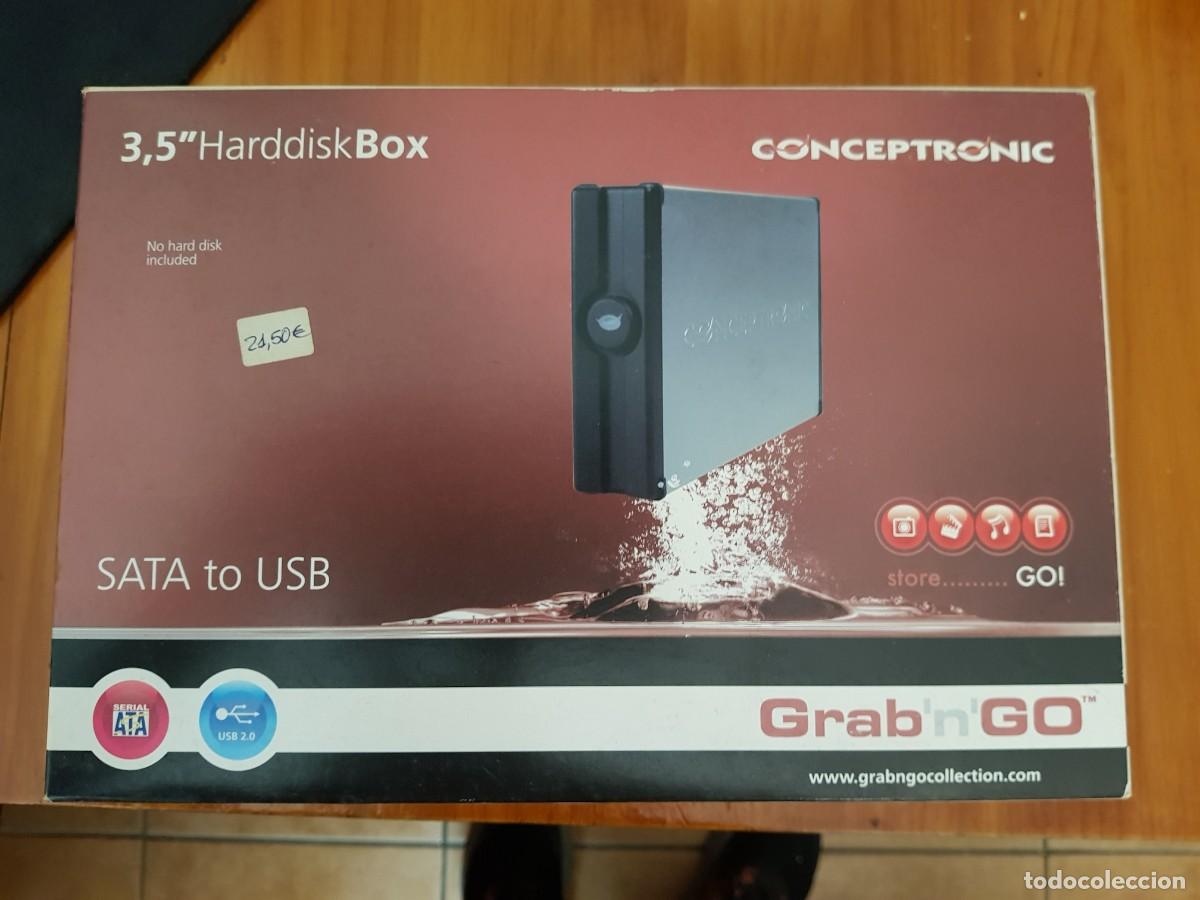 Segunda mano: Caja externa 3,5&rdquo; USB2 para Discos SATA Conceptronic - Foto 1