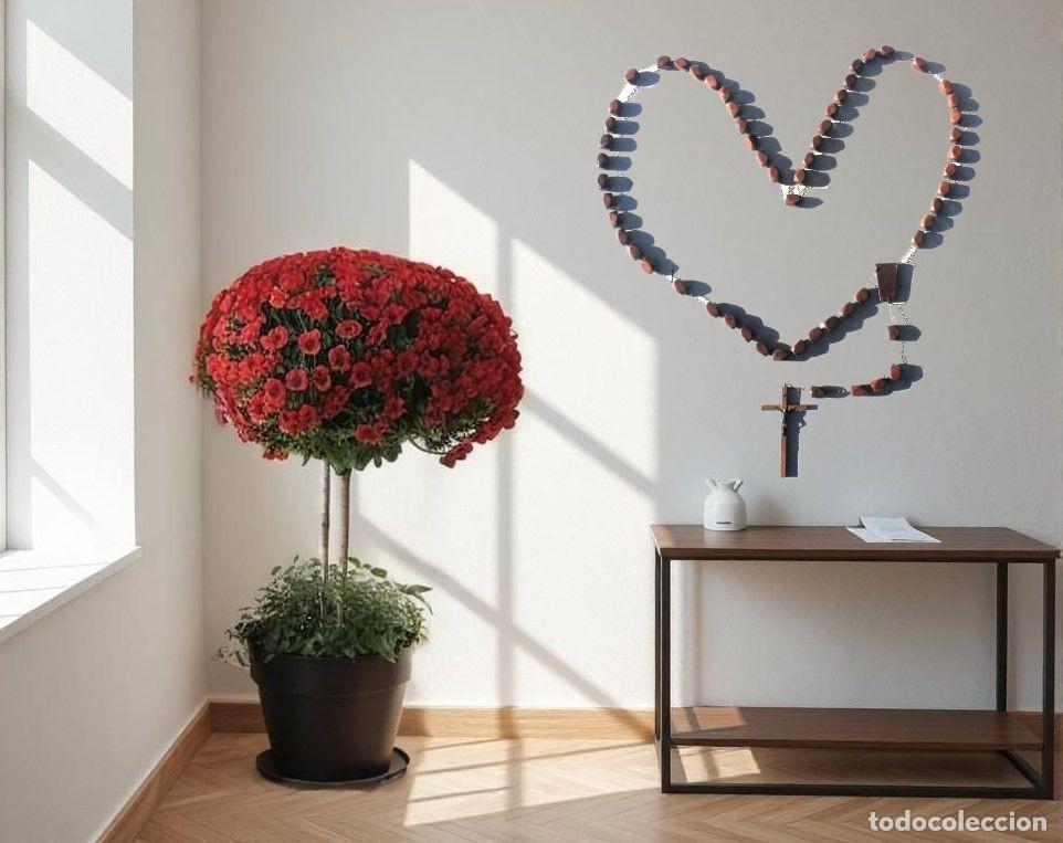 Segunda mano: Rosario para pared de madera - Foto 1