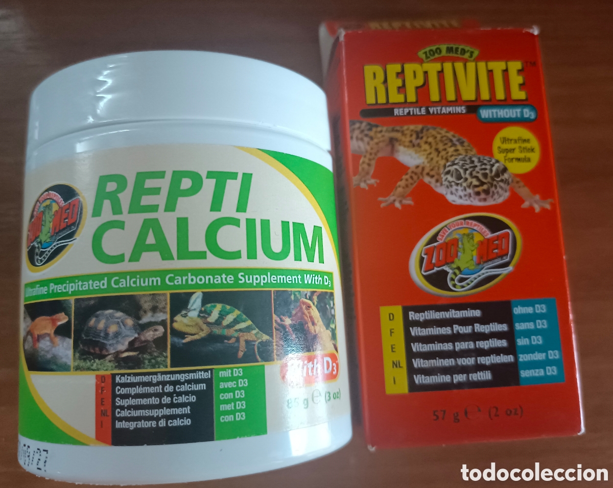 Segunda mano: Reptivite & ReptiCalcium: multiVitaminas y calcio - Foto 1