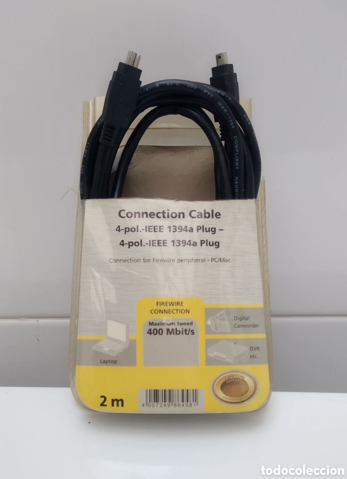 Segunda mano: Cable fireWire para pc/Mac 1394a Plug - Foto 1