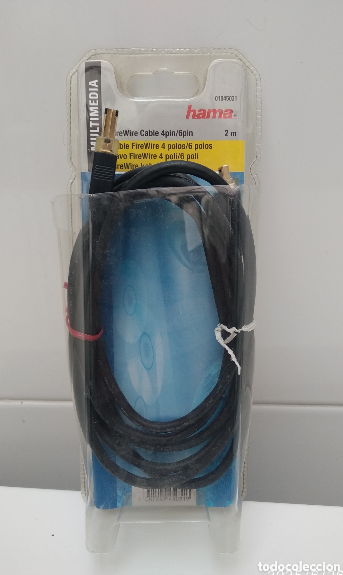 Segunda mano: Cable FireWire IEEE 1394. 4 pin/ 6 pin - Foto 2