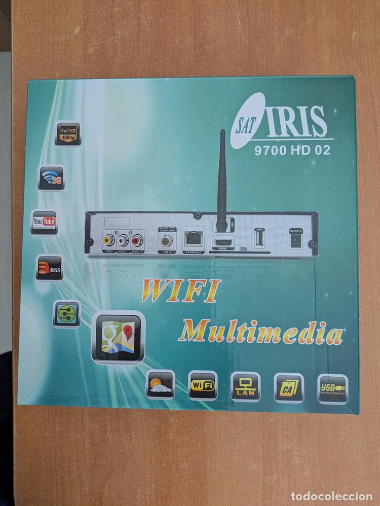 Segunda mano: Decodificador SAT IRIS 9700 HD 02. Wifi Multimedia. Sat&eacute;lite. - Foto 2