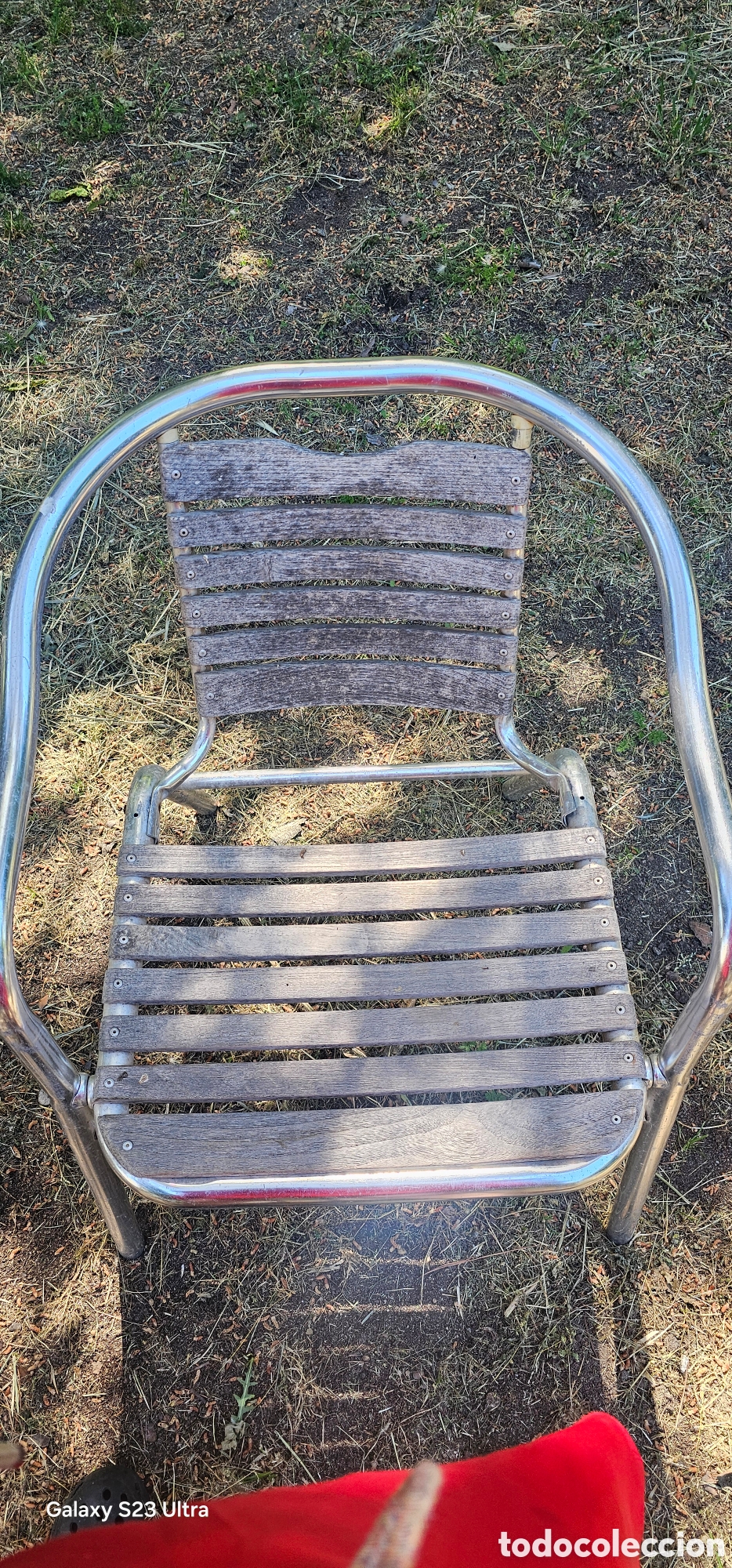Segunda mano: Sillas de jard&iacute;n aluminio y teka - Foto 2