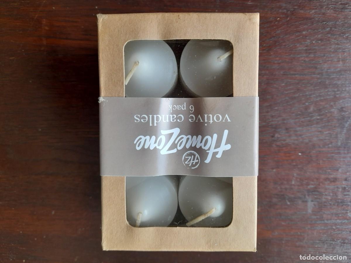 Segunda mano: Una caja con seis velas blancas decorativas, - Foto 2