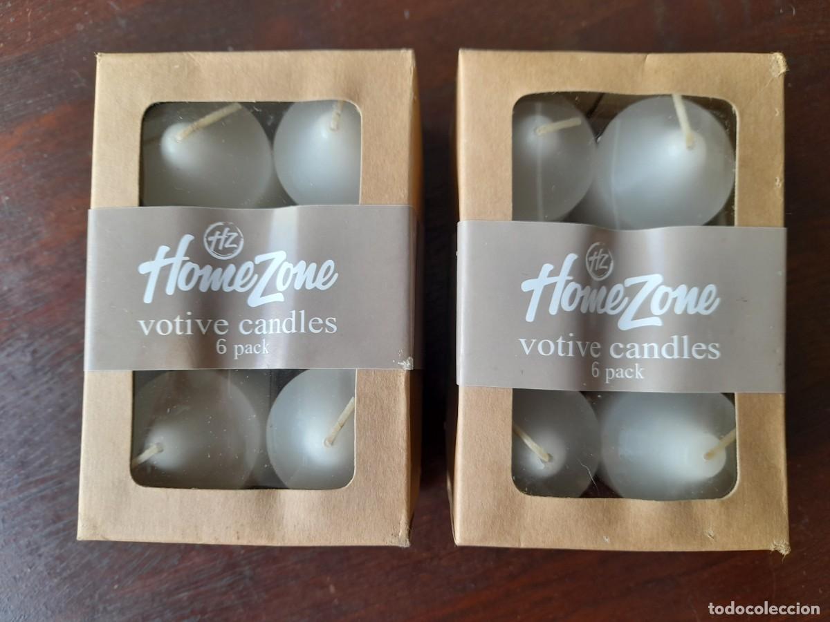 Segunda mano: Una caja con seis velas blancas decorativas, - Foto 3