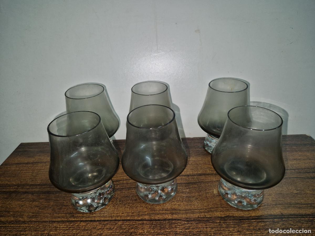 Segunda mano: 6 BONITOS VASOS DE CRISTAL. MEDIDA 12*6CM - Foto 2