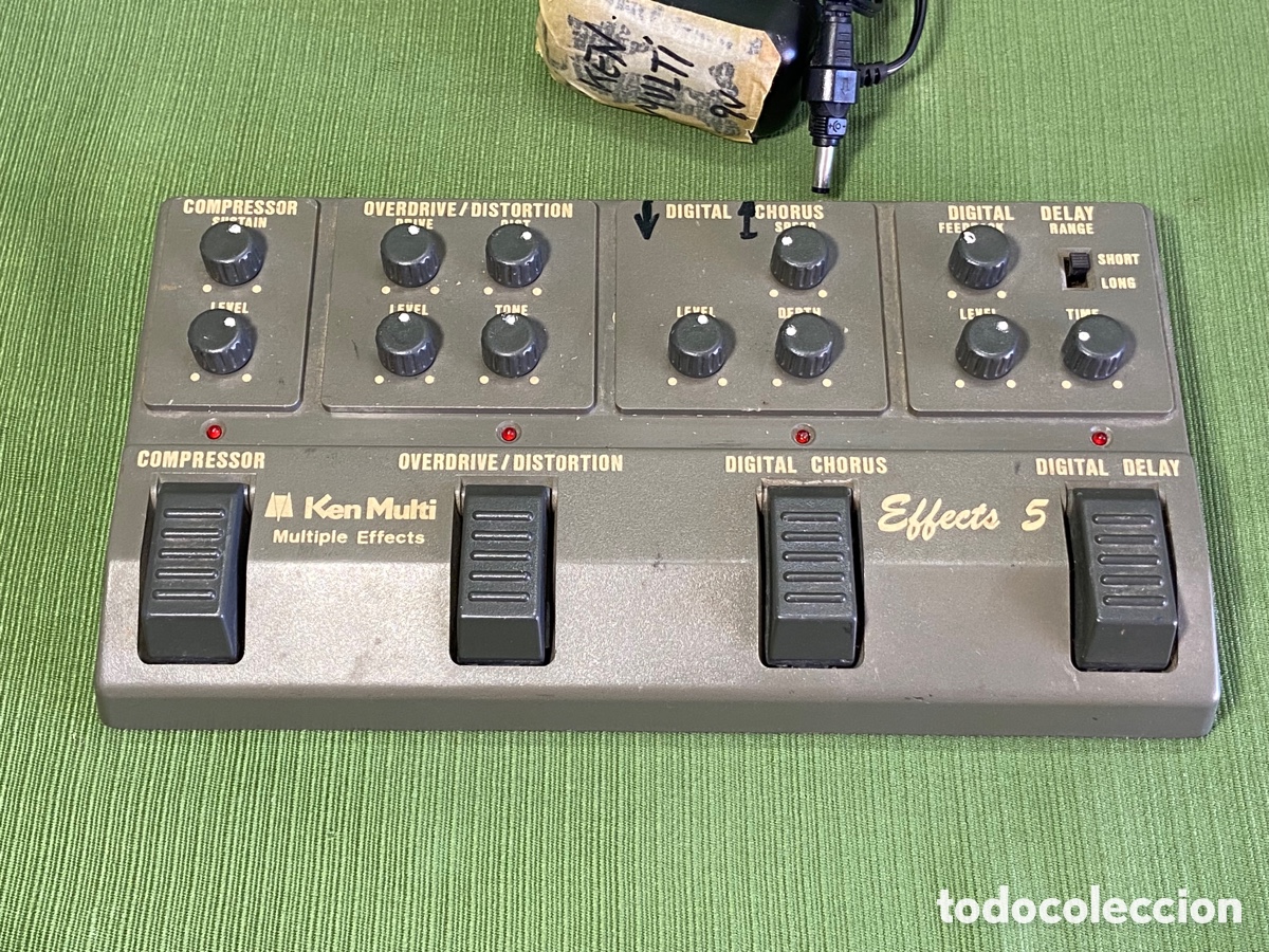 Segunda mano: Pedal multipedal de efectos de guitarra antiguo. Ken multi effects 5. - Foto 2