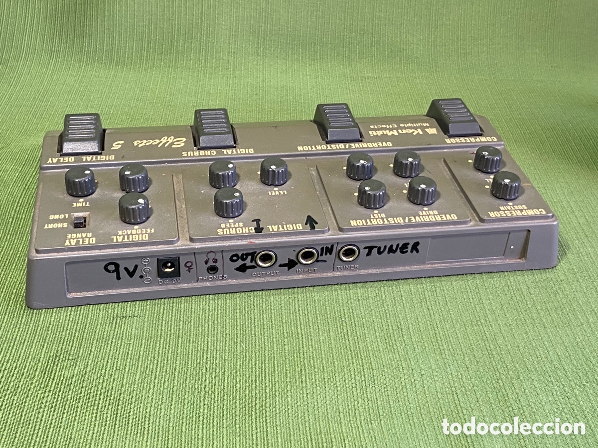 Segunda mano: Pedal multipedal de efectos de guitarra antiguo. Ken multi effects 5. - Foto 8