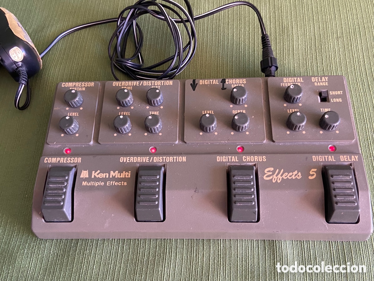 Segunda mano: Pedal multipedal de efectos de guitarra antiguo. Ken multi effects 5. - Foto 11
