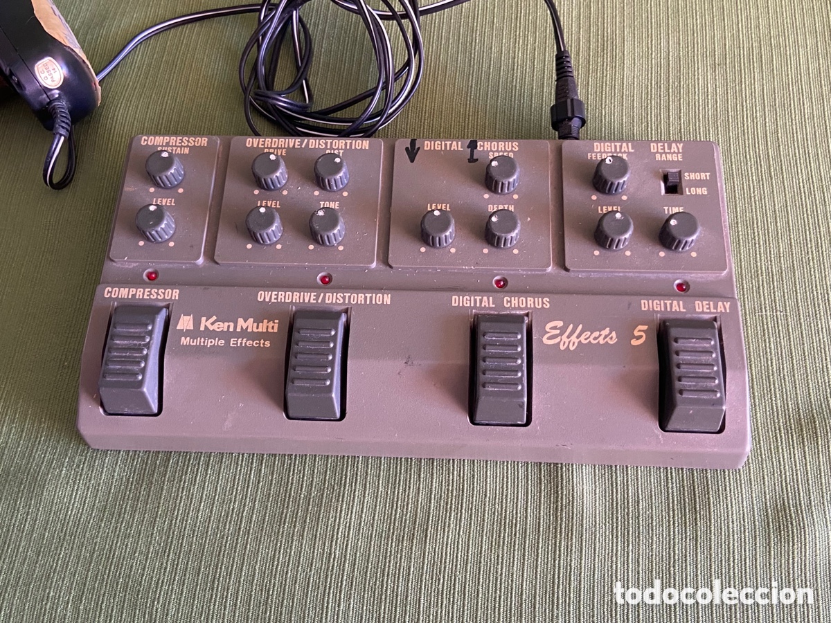 Segunda mano: Pedal multipedal de efectos de guitarra antiguo. Ken multi effects 5. - Foto 12