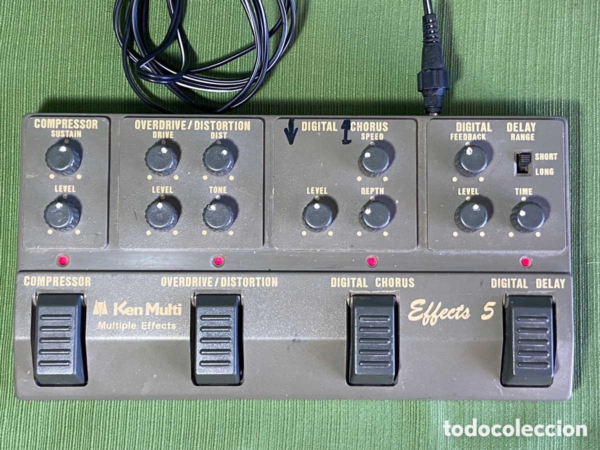 Segunda mano: Pedal multipedal de efectos de guitarra antiguo. Ken multi effects 5. - Foto 13