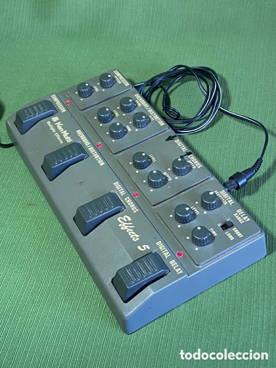 Segunda mano: Pedal multipedal de efectos de guitarra antiguo. Ken multi effects 5. - Foto 14