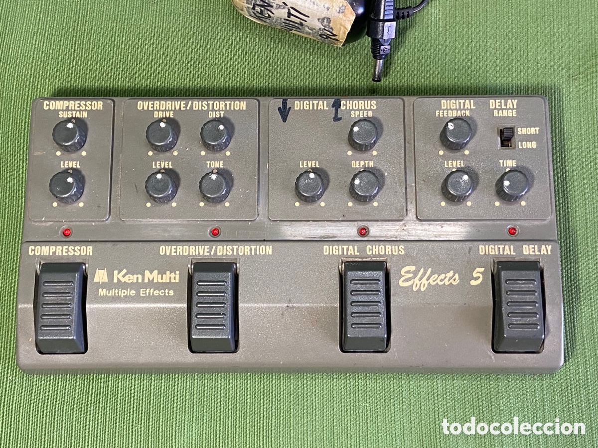 Segunda mano: Pedal multipedal de efectos de guitarra antiguo. Ken multi effects 5. - Foto 1