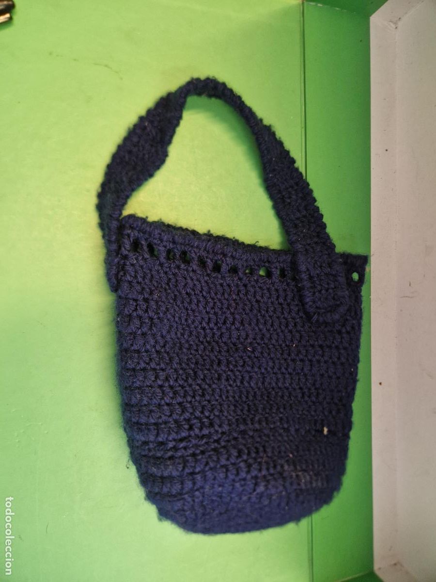 Segunda mano: BONITO BOLSO TEJIDO COLOR AZUL - Foto 1