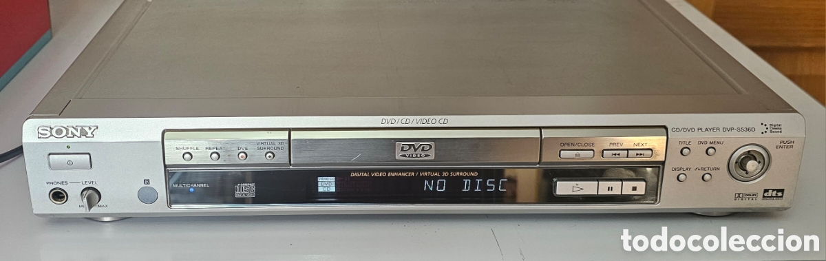 Segunda mano: SONY CD/DVD PLAYER DVP-S536D DOBLY DTS VIRTUAL 3D SURROUND +++ - Foto 4