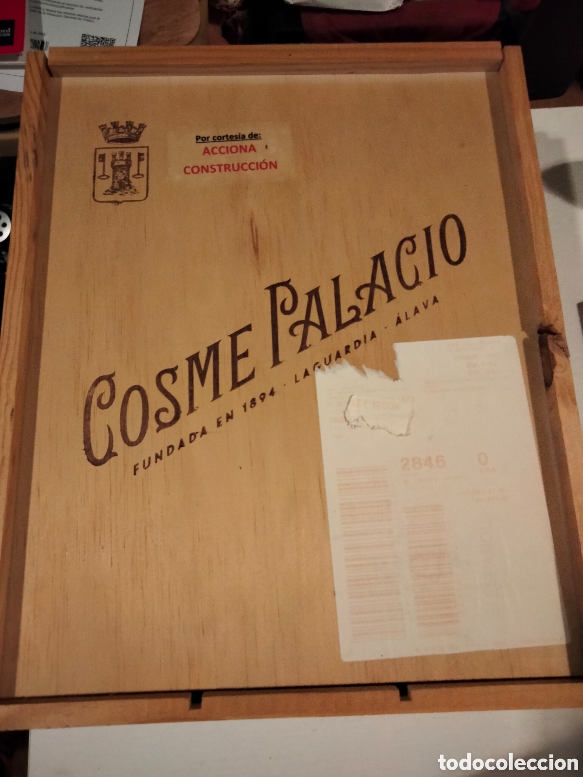Segunda mano: Caja de vinos vac&iacute;a Cosme palacio - Foto 1