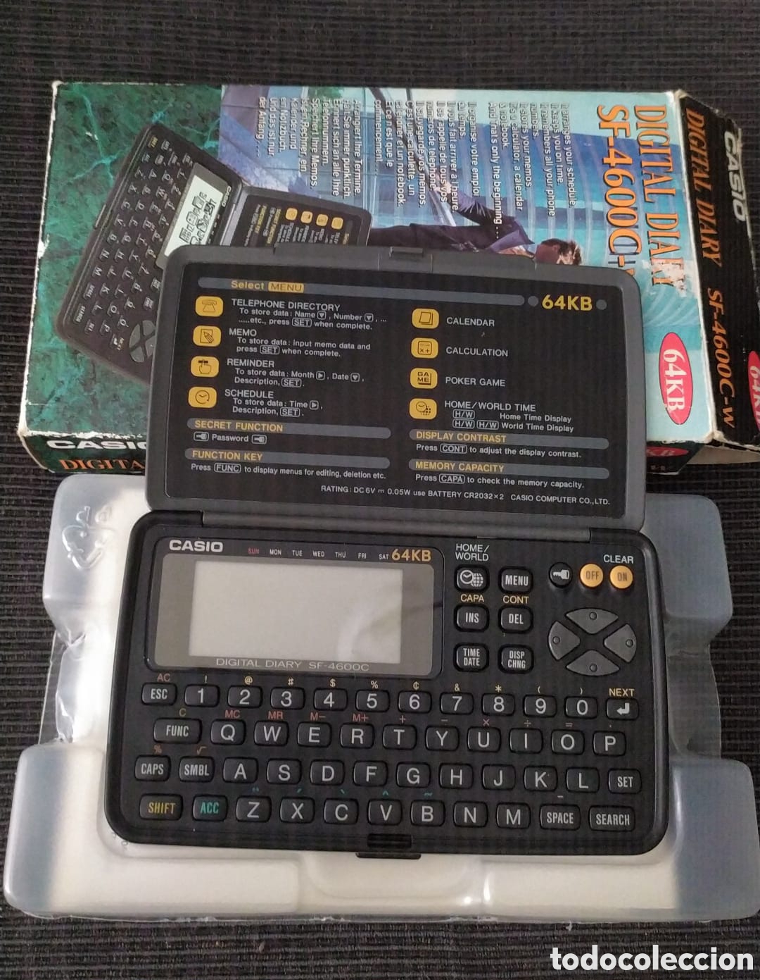 Segunda mano: CASIO 64KB DIGITAL DIARY SF-4600C - Foto 1