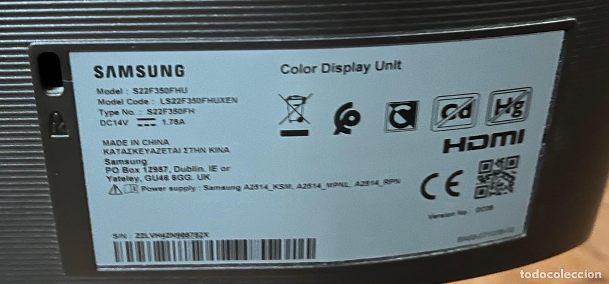 Segunda mano: Monitor Samsung S22F350FHU 22&rdquo; Full HD LED - Foto 3