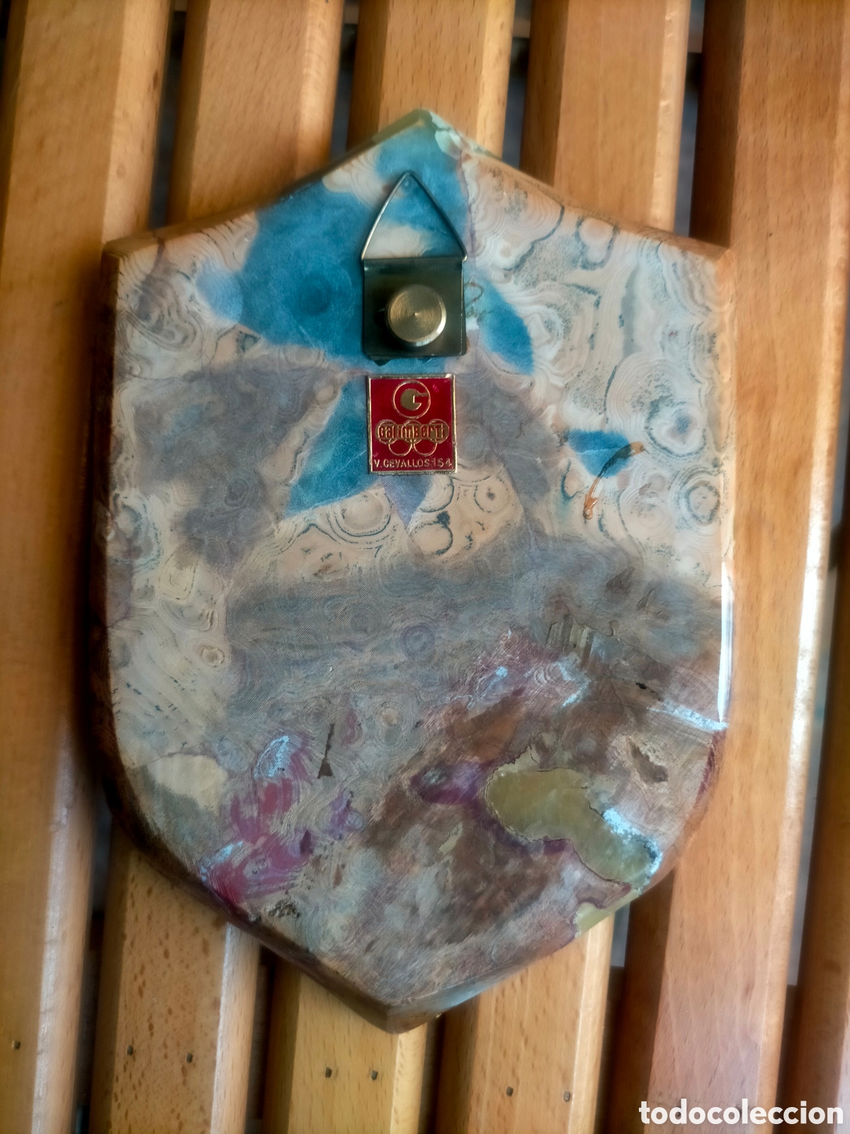Segunda mano: PIEDRA ESCUDO PARA COLGAR TROFEO. JJ - Foto 3