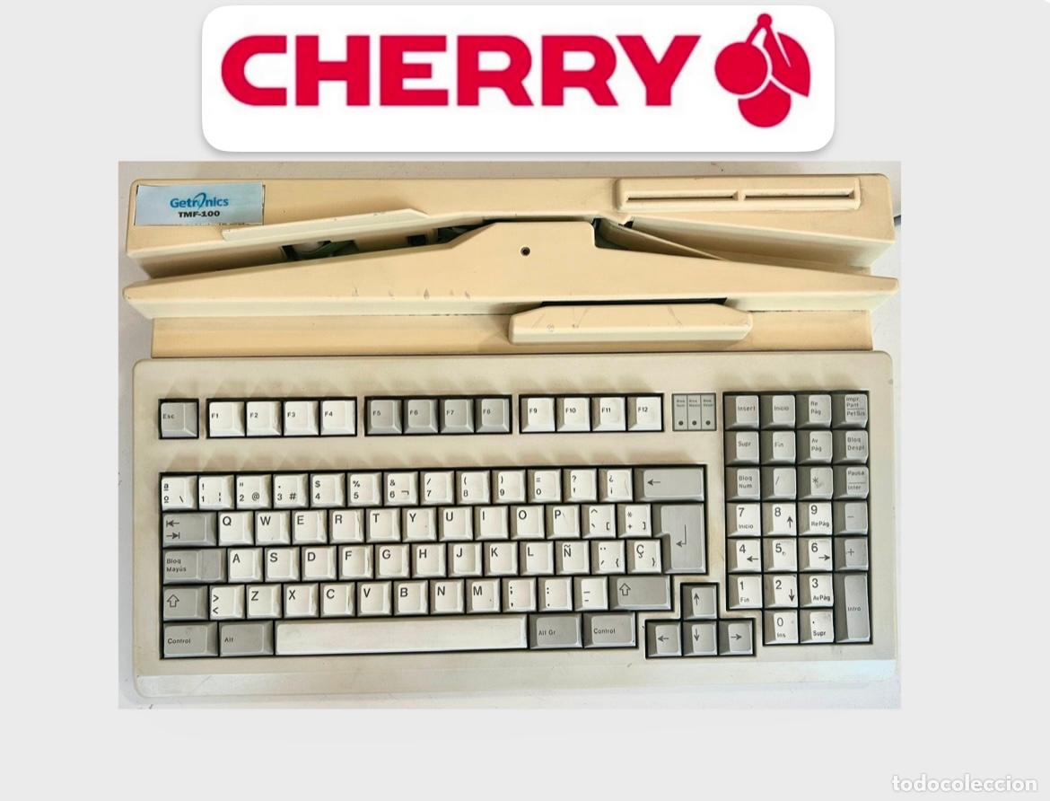 Segunda Mano: ANTIGUO TECLADO MEC&Aacute;NICO CHERRY MY 1800 G81+LECTOR TARJETAS CTS GEOTRONICS TMF-100-G 81-PC