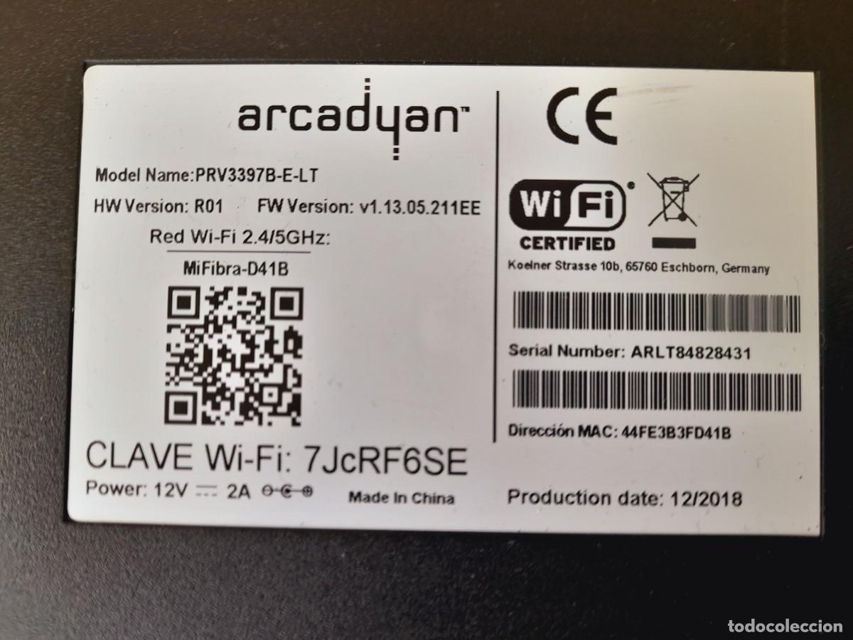 Segunda mano: Modem Livebox + el modelo de modem Arcadyan PRV3397B-E-LT RED WIFI 2.4/5GHZ Optical Network Terminal - Foto 5