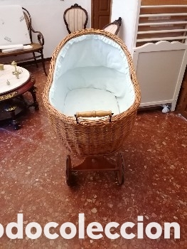 Segunda mano: Carreton de mimbre, con forro interior - Foto 2