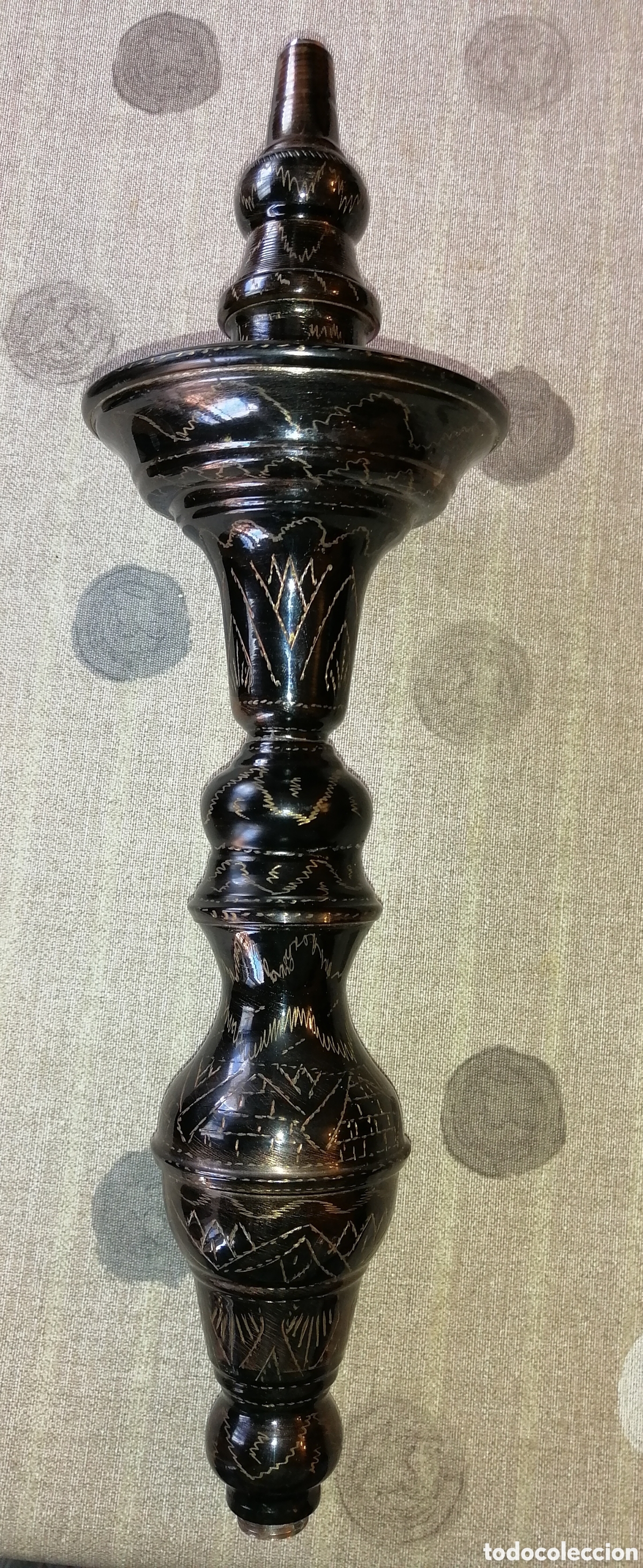 Segunda mano: Cachimba egipcia grabada de metal - Foto 3