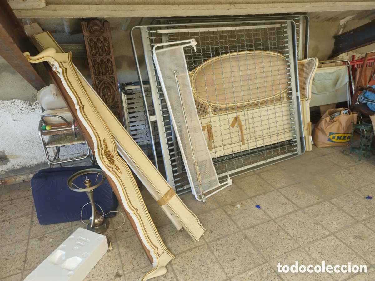 Segunda mano: Cama de matrimonio estilo Luis XV - Foto 5