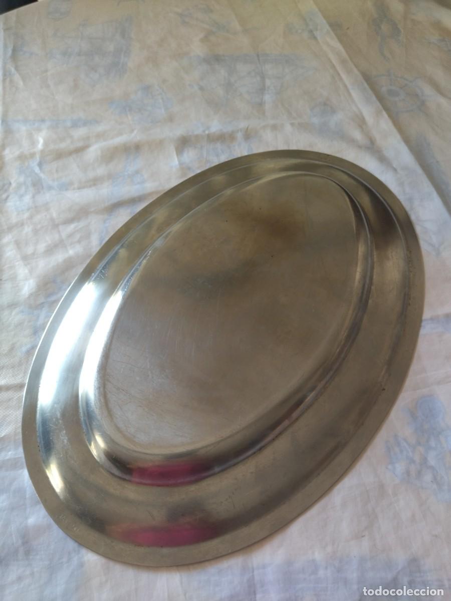 Segunda mano: Bandeja oval de acero inoxidable. - Foto 5