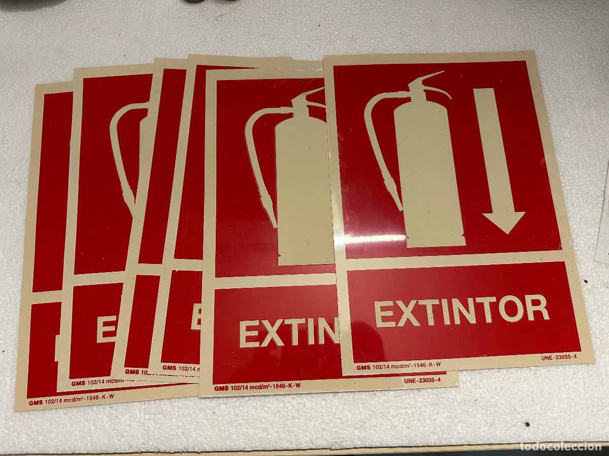 Segunda mano: LOTE DE 5 CARTELES DE EXTINTOR - Foto 2