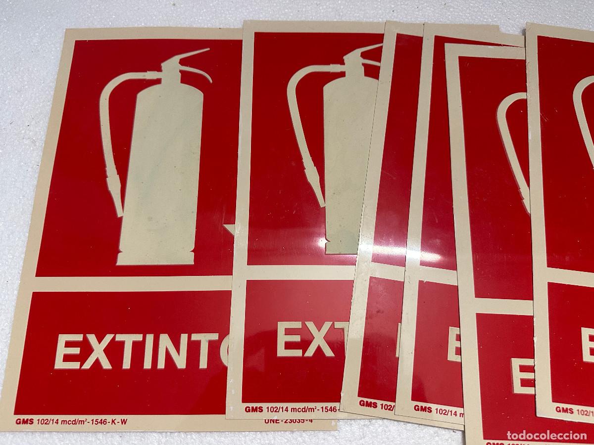 Segunda mano: LOTE DE 5 CARTELES DE EXTINTOR - Foto 4