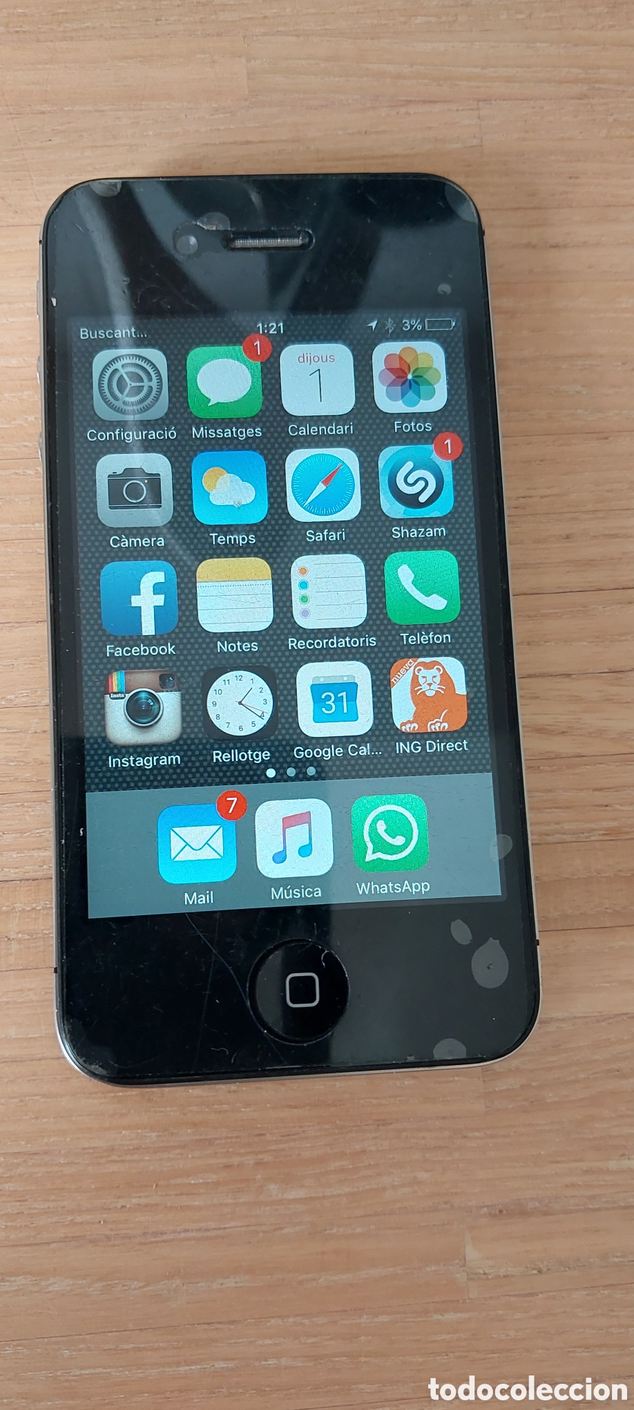 Segunda mano: Iphone 4S, 16GB. Todo original y completo. - Foto 1