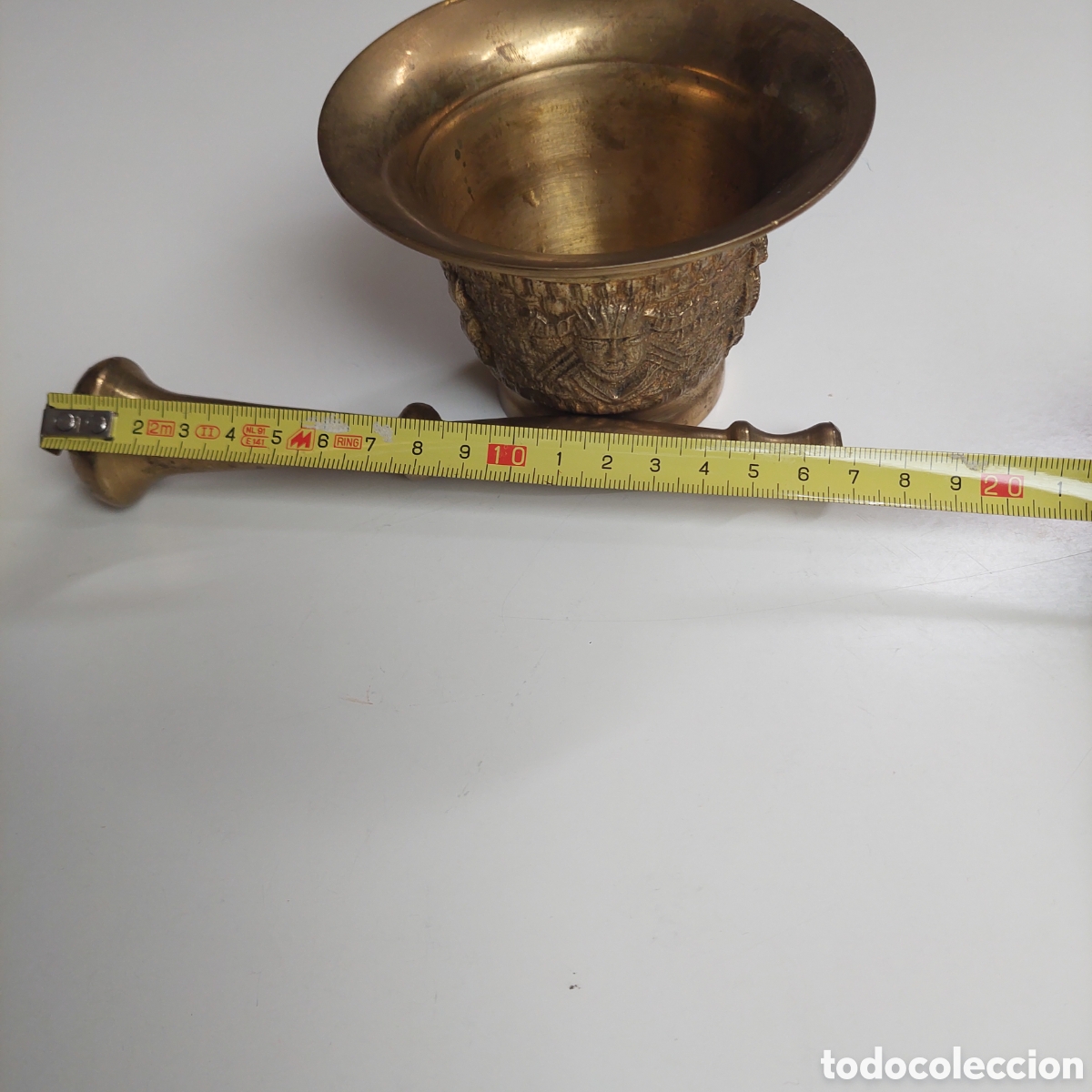 Segunda mano: Mortero de bronce antig. - Foto 4