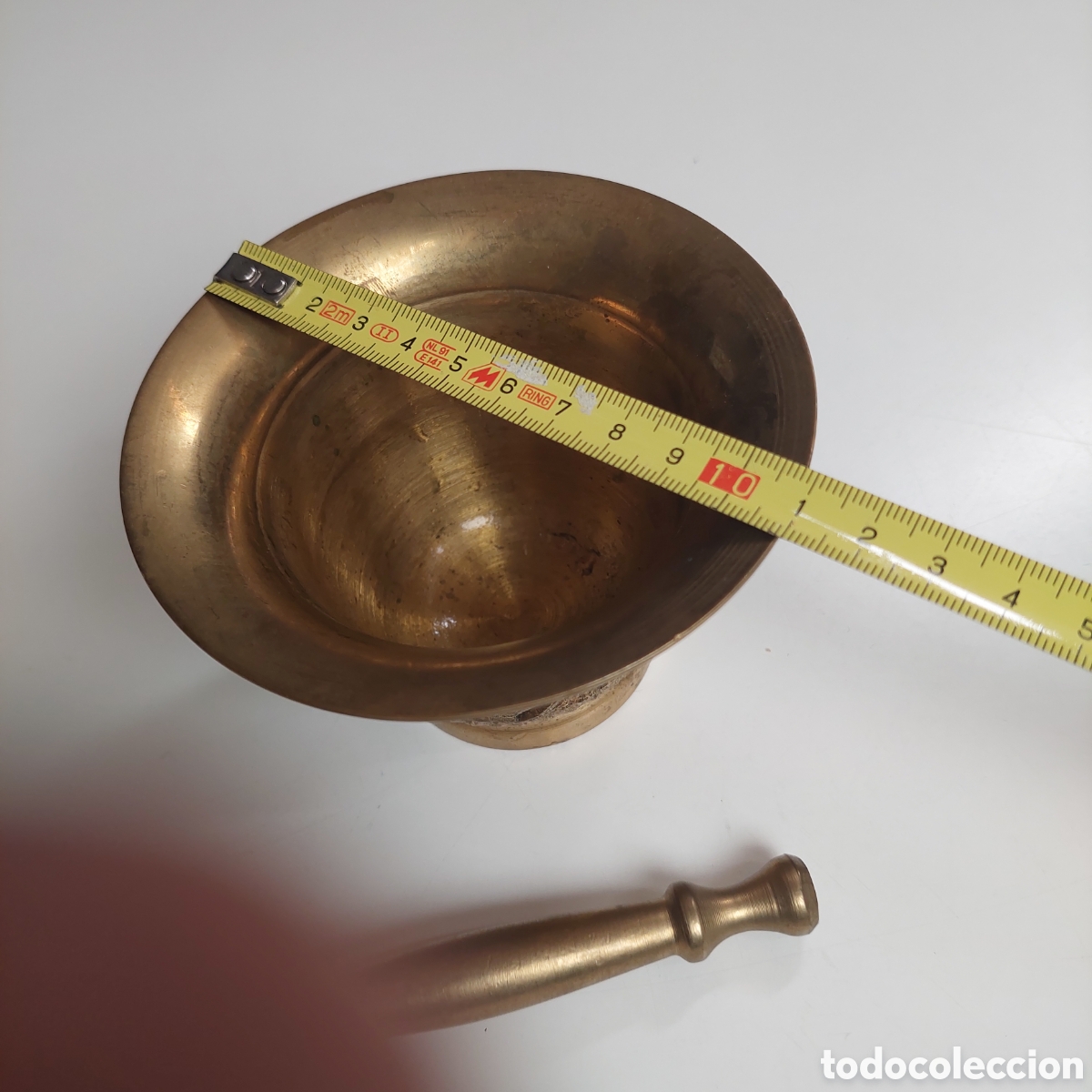 Segunda mano: Mortero de bronce antig. - Foto 5