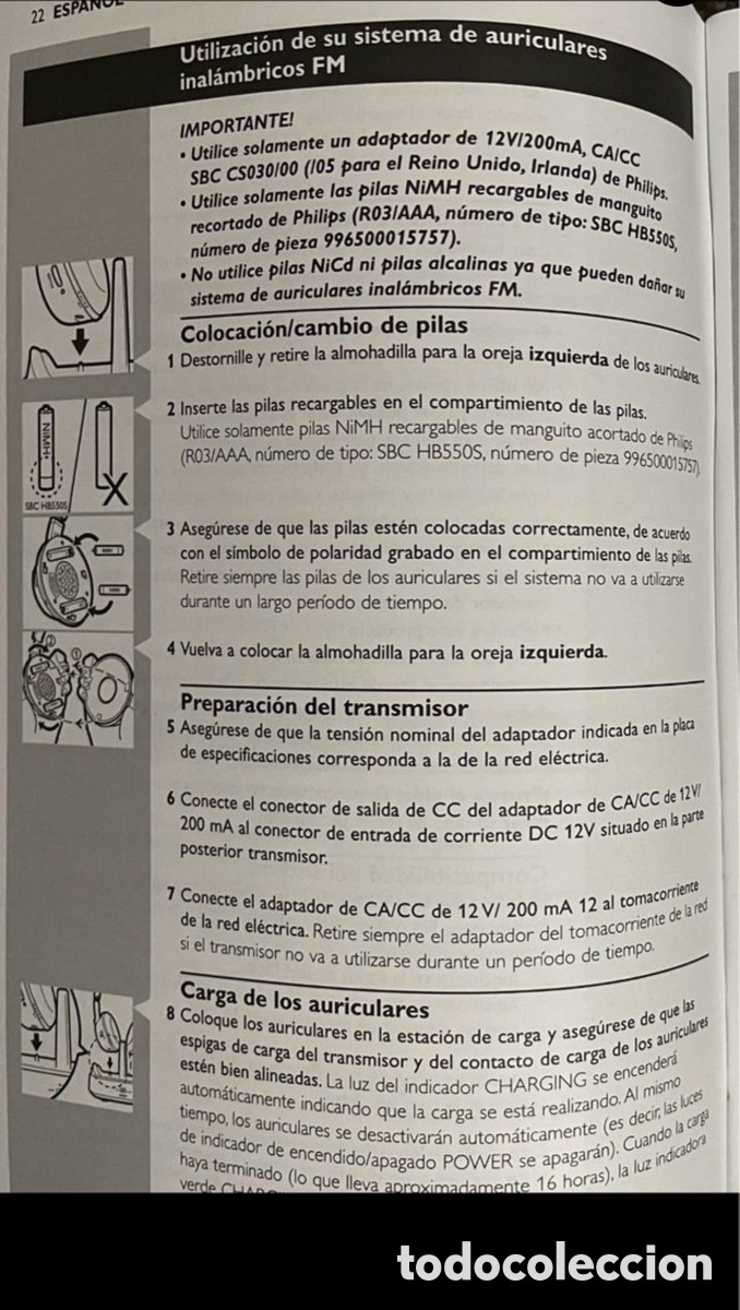 Segunda mano: CASCOS / AURICULARES 5.1 PHILIPS INALAMBRICOS - Foto 6