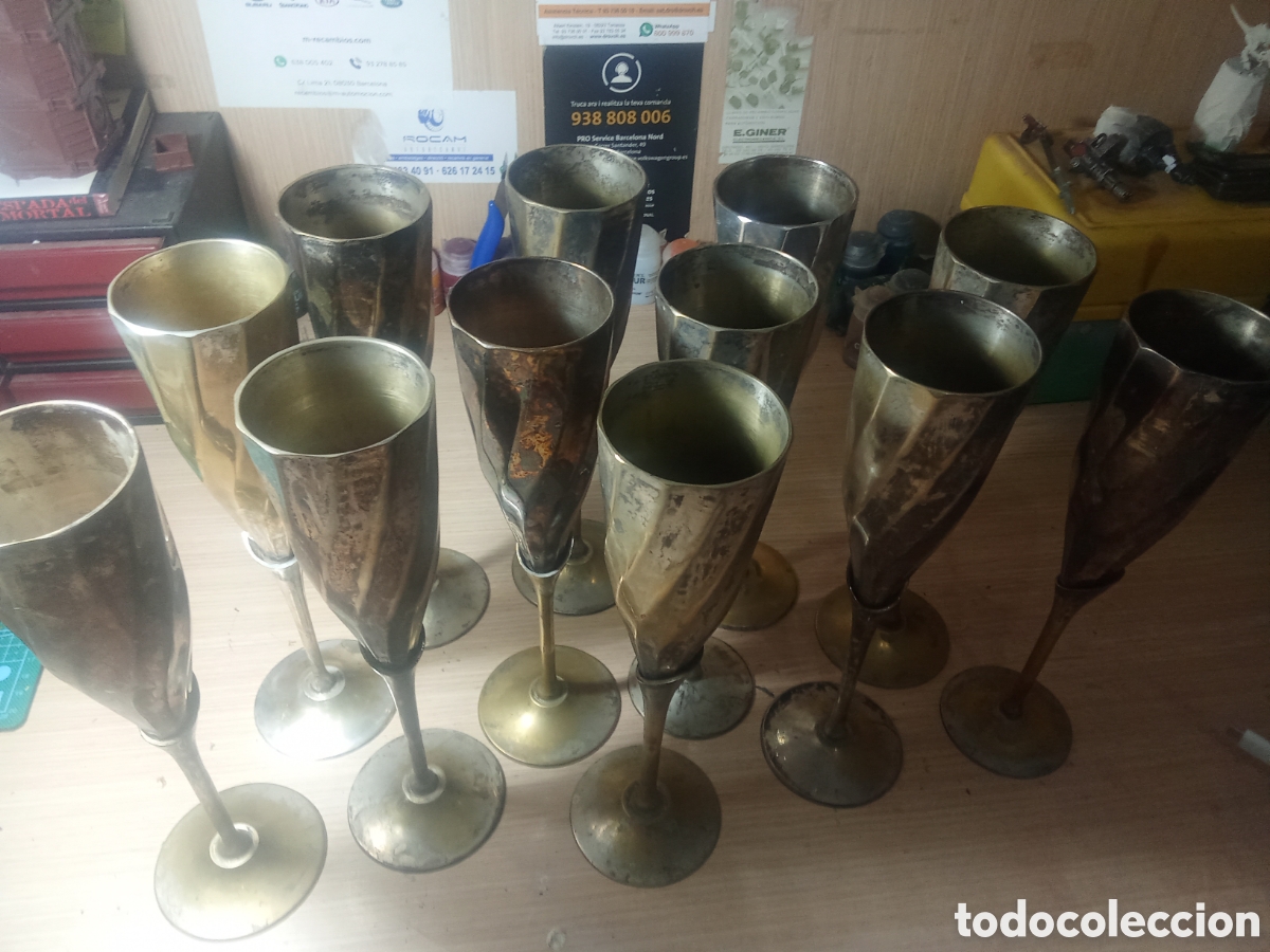 Segunda mano: Juego de copas de metal - Foto 2