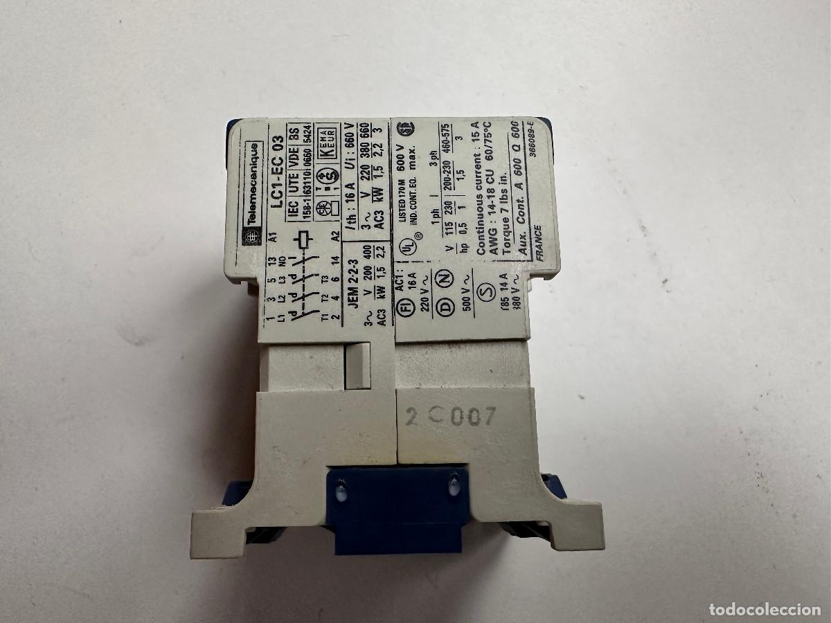 Segunda mano: CONTACTOR TELEMECANIQUE LC1 EC 03M - Foto 3