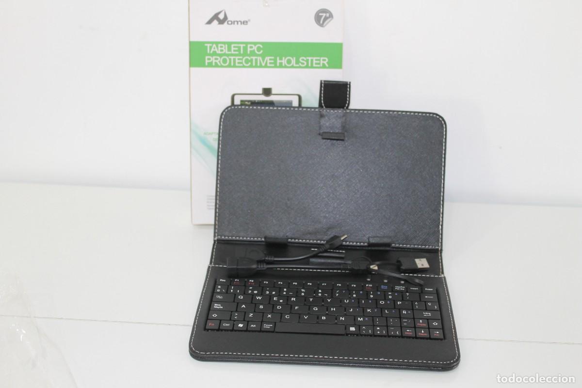 Segunda mano: ESTUCHE PROTECTOR DE CUERO PARA MINI TABLETAS CON TECLADO - Foto 2