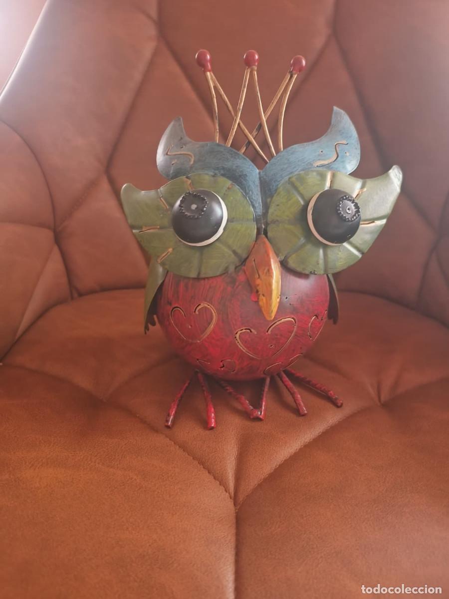 Segunda mano: PORTAVELAS METALICO PAJARO - Foto 1