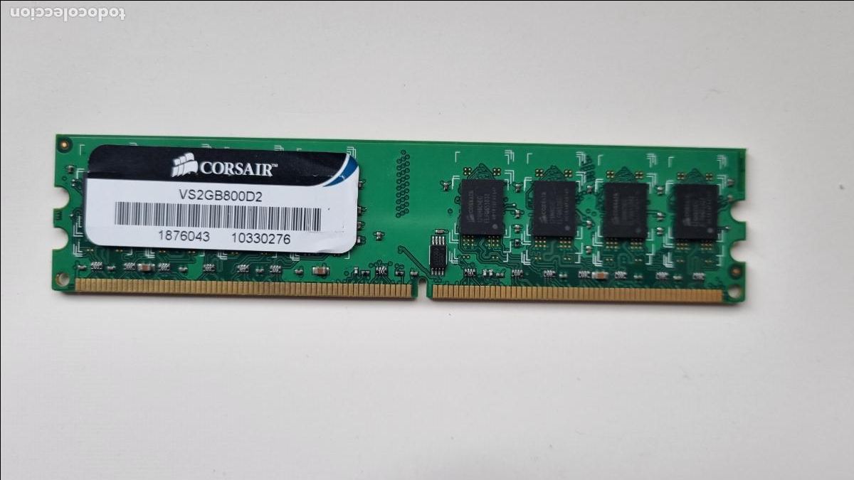 Segunda mano: M&oacute;dulo de memoria de 2GB de RAM Corsair VS2GB800D2 - Foto 1