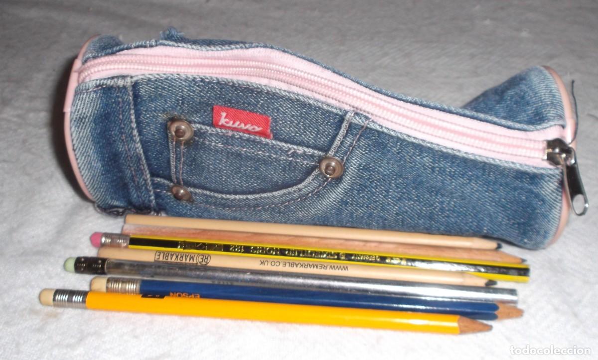 Segunda mano: lapices varios + estuche tejano - Foto 1
