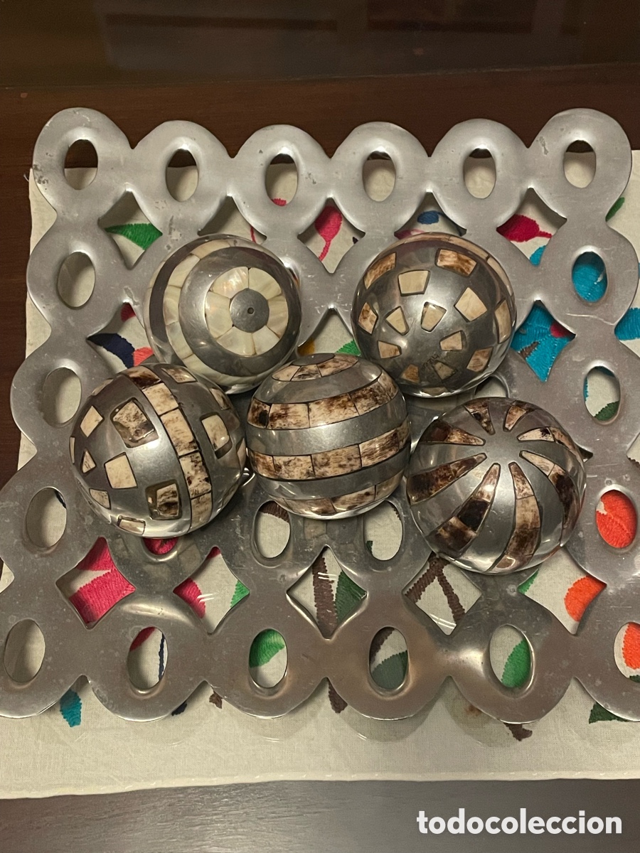 Segunda mano: Bolas de decoraci&oacute;n en esta&ntilde;o y madera y hueso - Foto 2