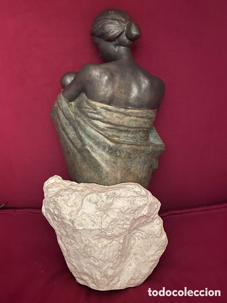Segunda mano: Figura maternidad en bronce envejecido - Foto 2