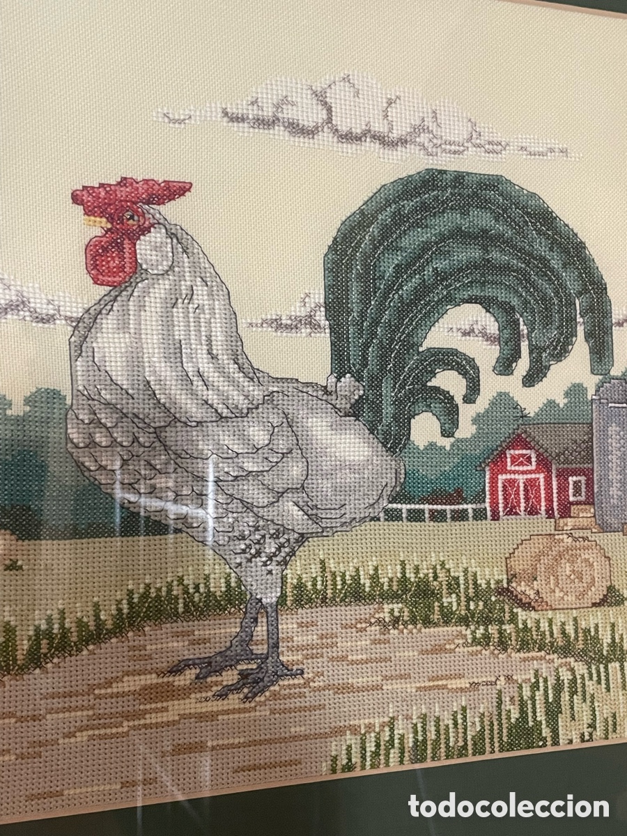 Segunda mano: Pareja de cuadros de gallos - Foto 3