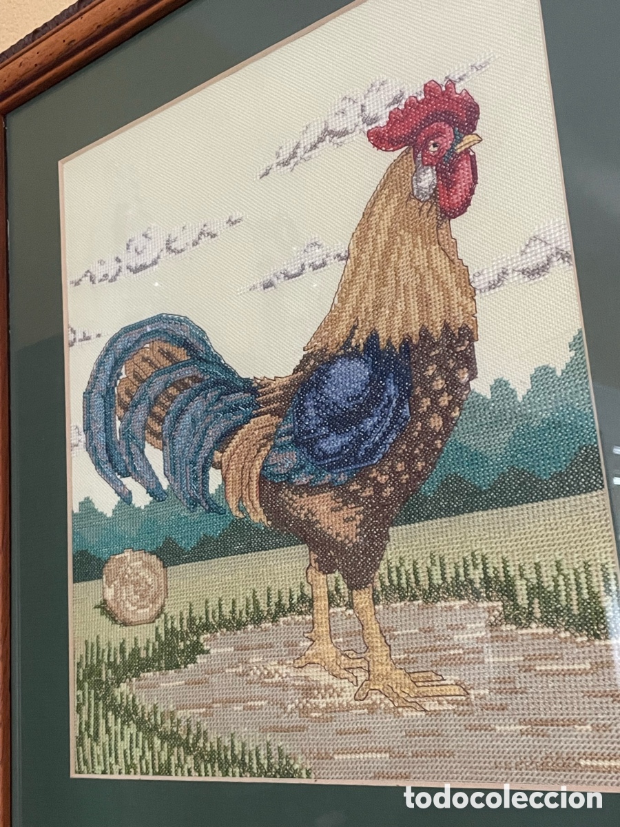 Segunda mano: Pareja de cuadros de gallos - Foto 4