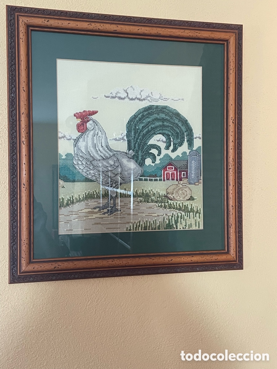 Segunda mano: Pareja de cuadros de gallos - Foto 1