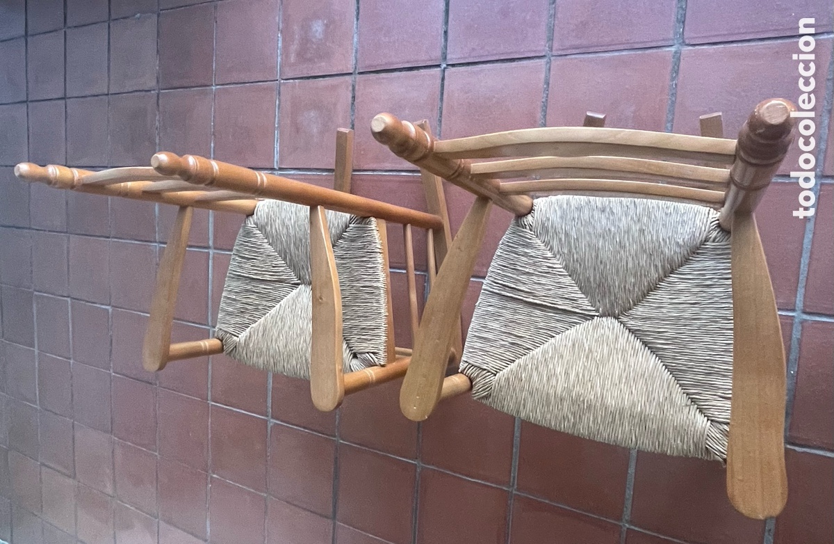 Segunda mano: Sillas balanc&iacute;n en madera - Foto 2